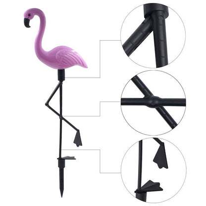 Solar Flamingo Garden Light